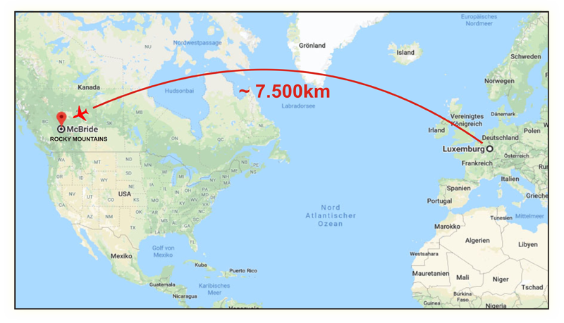 Voyage vers le Canada